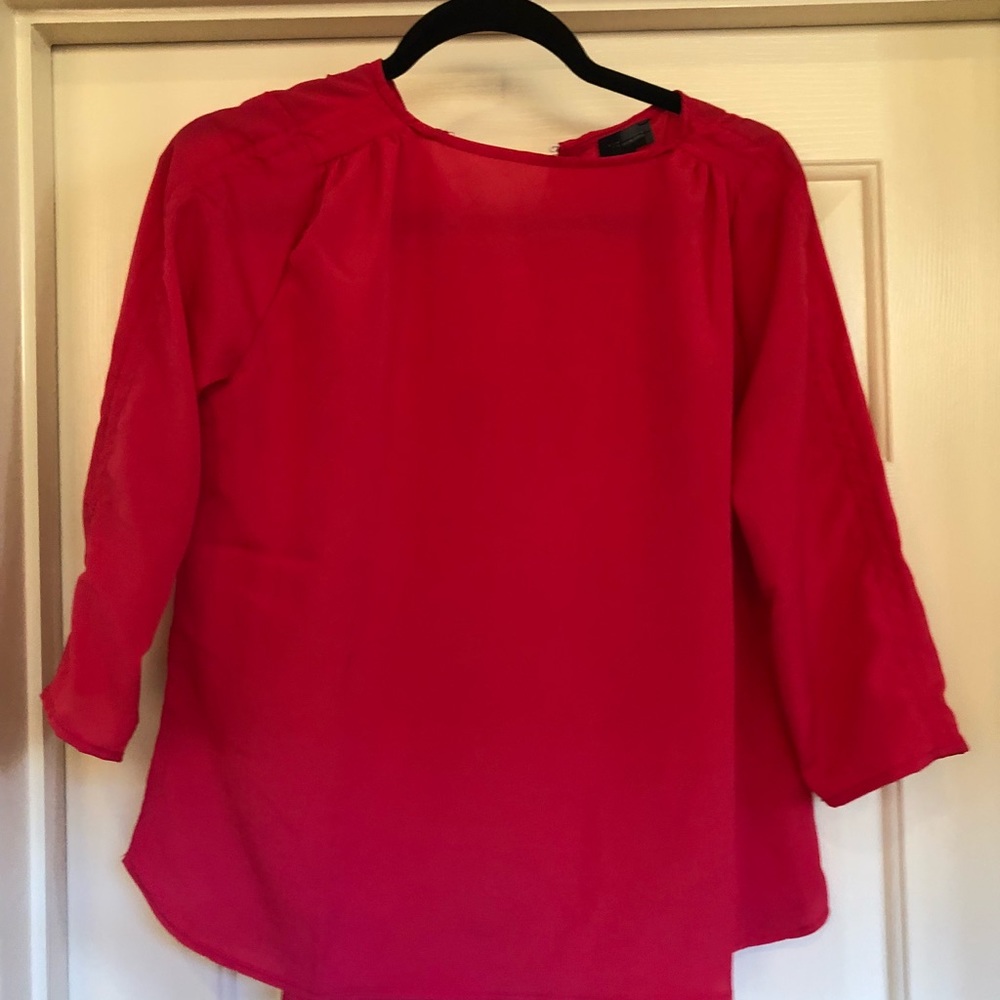 Pink silk top from The Limited